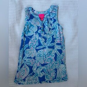 Lilly Pulitzer girls mini Essie Dress. Size Small 4/5. Into the deep.